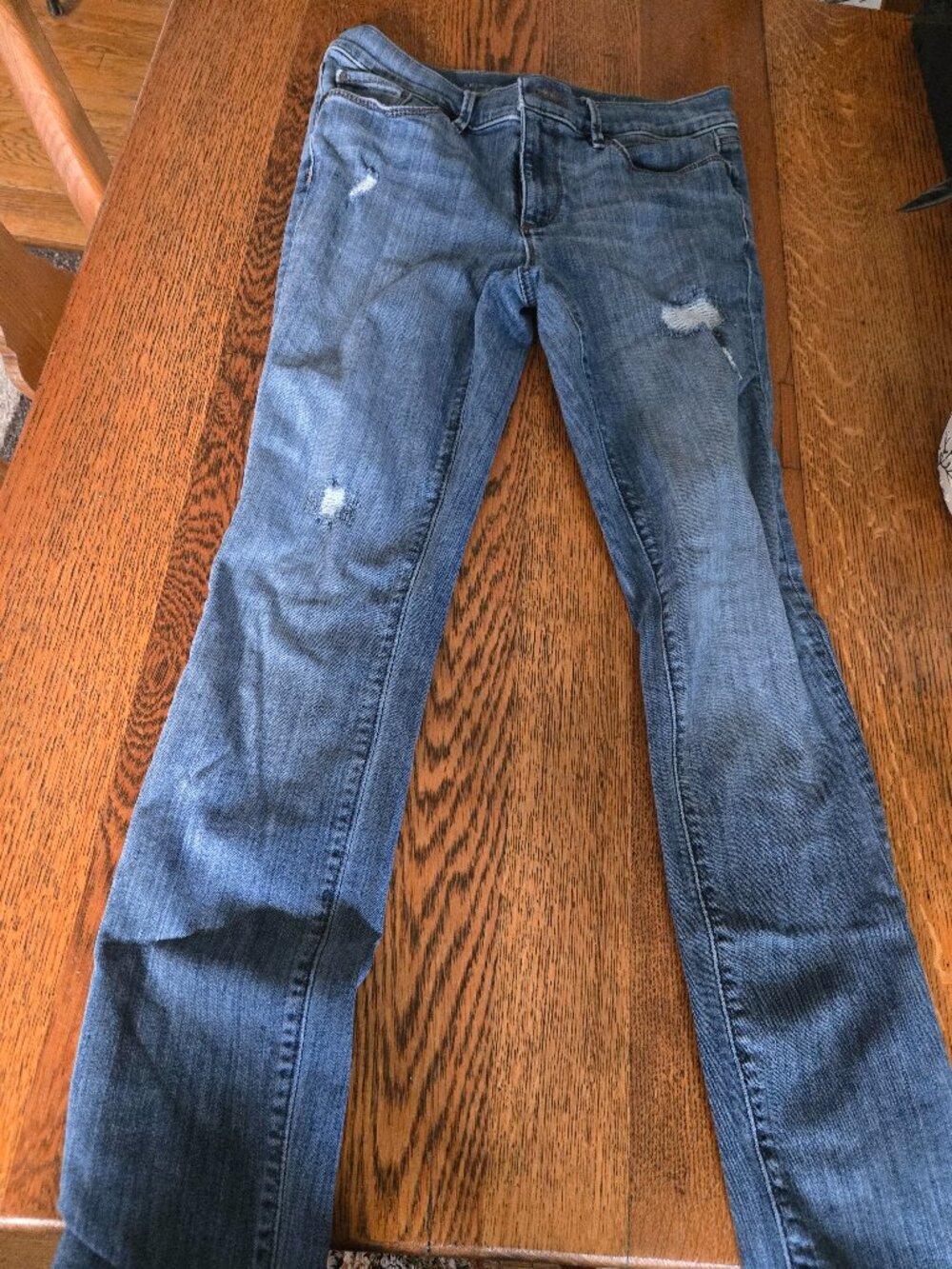 Loft Straight Leg Skinny Jeans, Size 28P